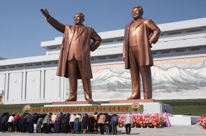 The statues of North Korean leaders