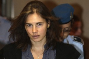 Knox, the U.S. student convicted of murdering her British flatmate in Italy in November 2007, arrives at the court during her appeal trial session in Perugia