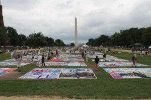 AIDS Quilt, 22 June 2012, 19th International AIDS Conference in Washington DC (Courtesy: WikiCommons)