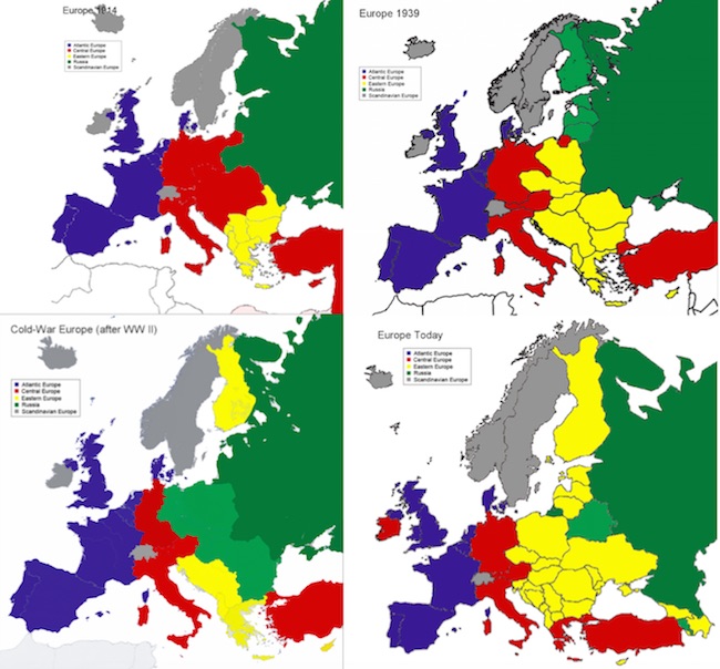 Europe throughout 20th and 21st century